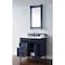 James Martin Vanities Brittany 36in Single Vanity, Victory Blue w/ 3 CM White Zeus Quartz Top 650-V36-VBL-3WZ - alternate 4
